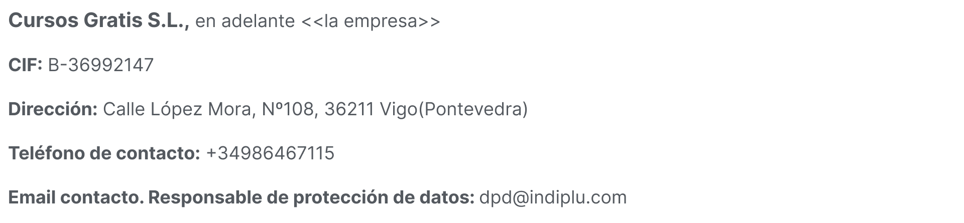 cursos gratis desempleados granada política de privacidad